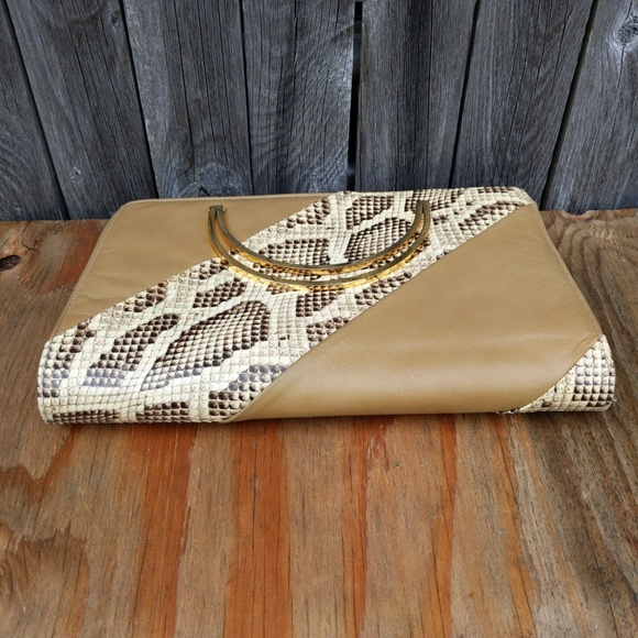 Vintage Snake Clutch Handbag Purse - Picture 5 of 8